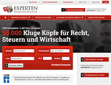 Tablet Screenshot of experten-branchenbuch.de